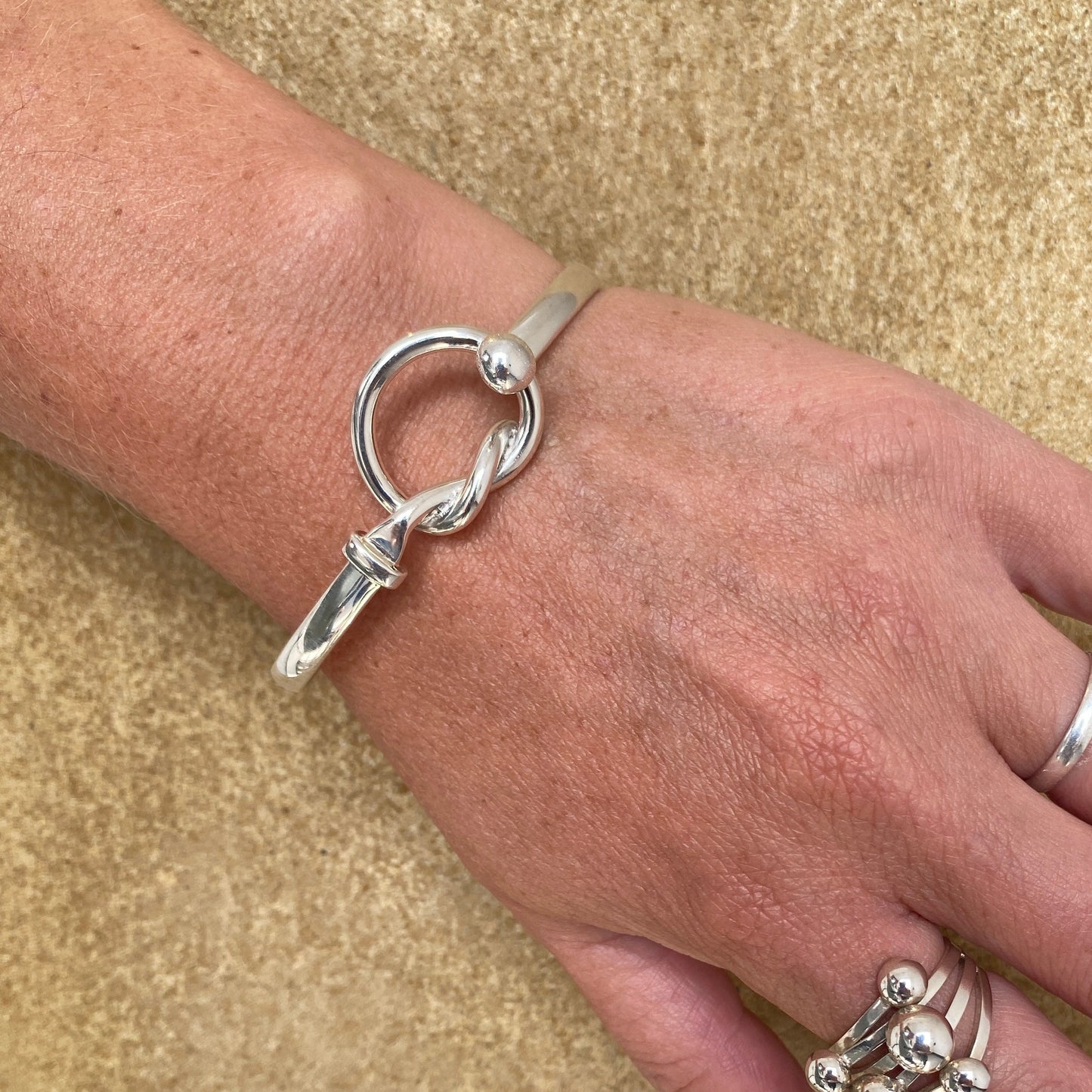 Love Knot Bangle Bracelet