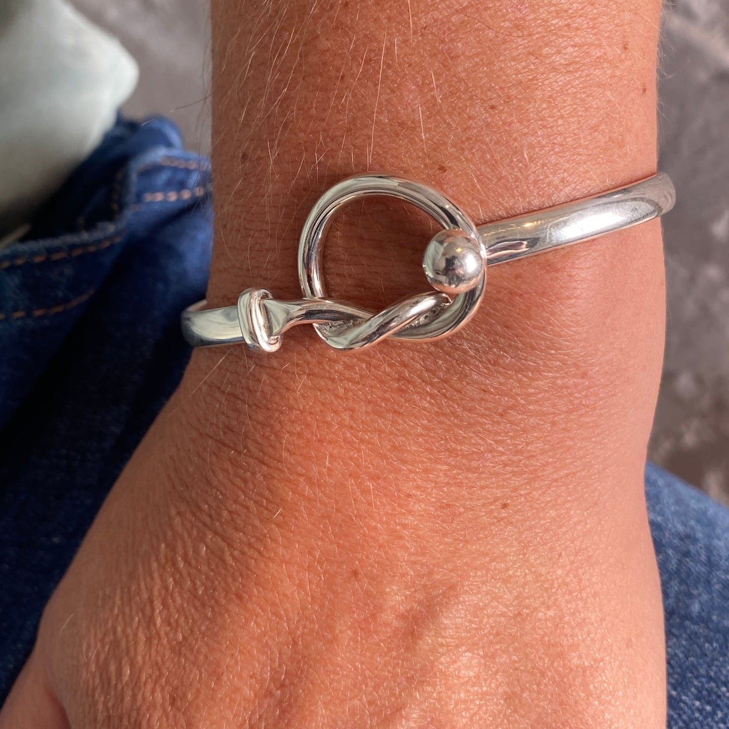 Love Knot Bangle Bracelet
