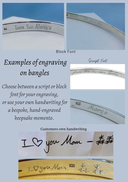 some examples of our engraved bangles