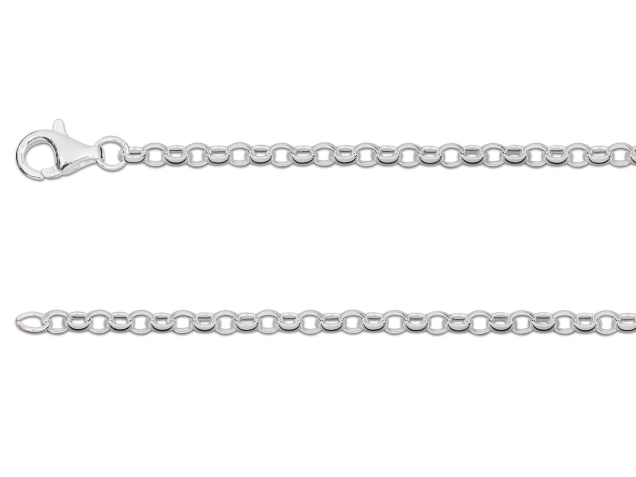 Sterling Silver Belcher Chain 2.5mm - Various Sizes - Mon Bijoux