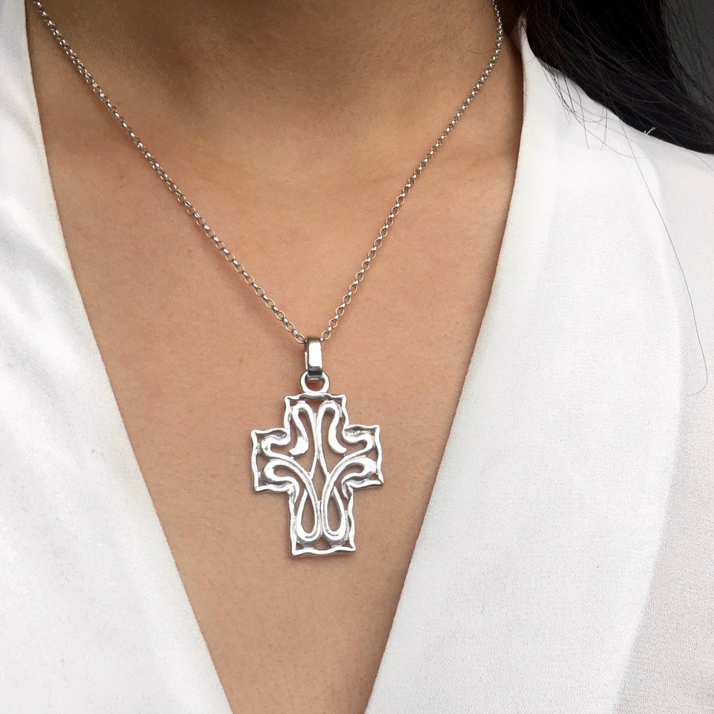 Celtic Cross Sterling Silver Pendant