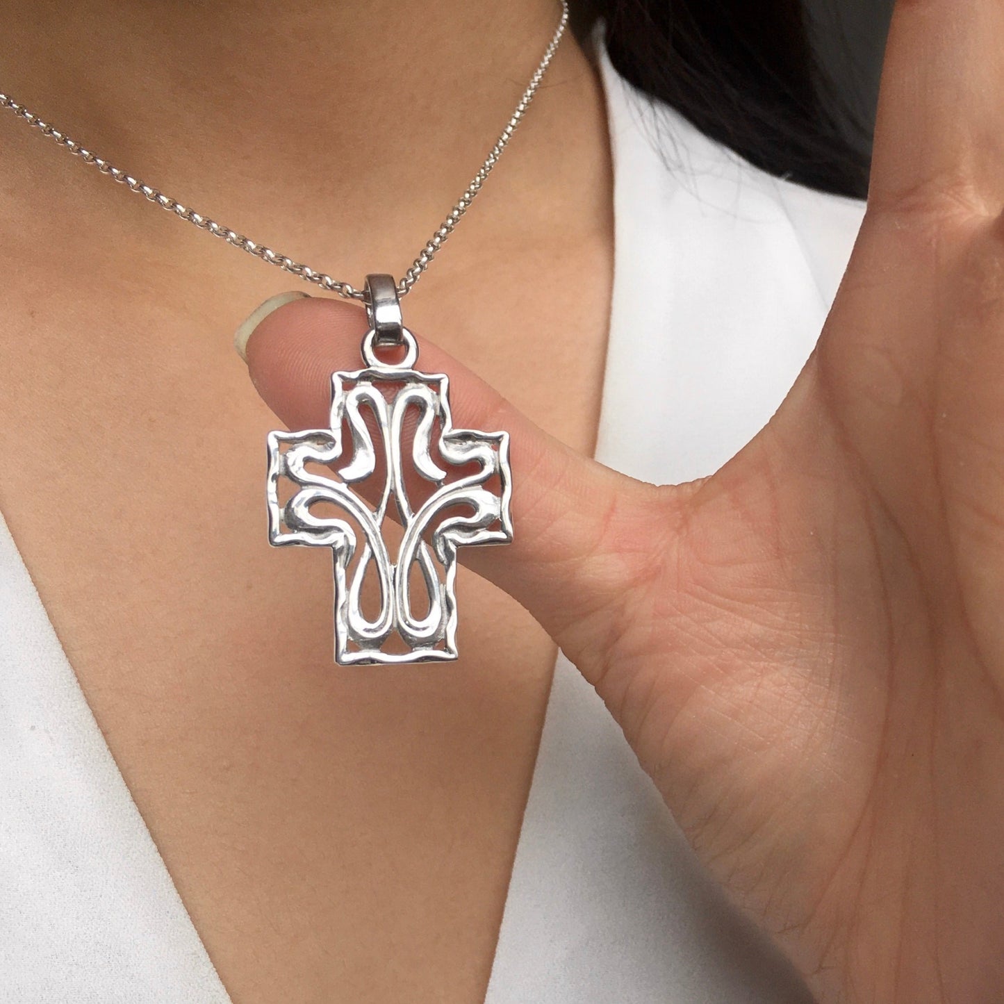 Celtic Cross Sterling Silver Pendant