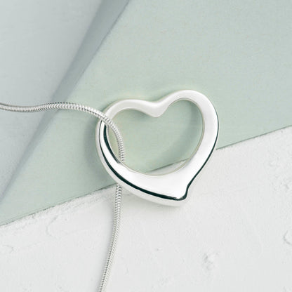 Classic Silver Heart Jewellery Set