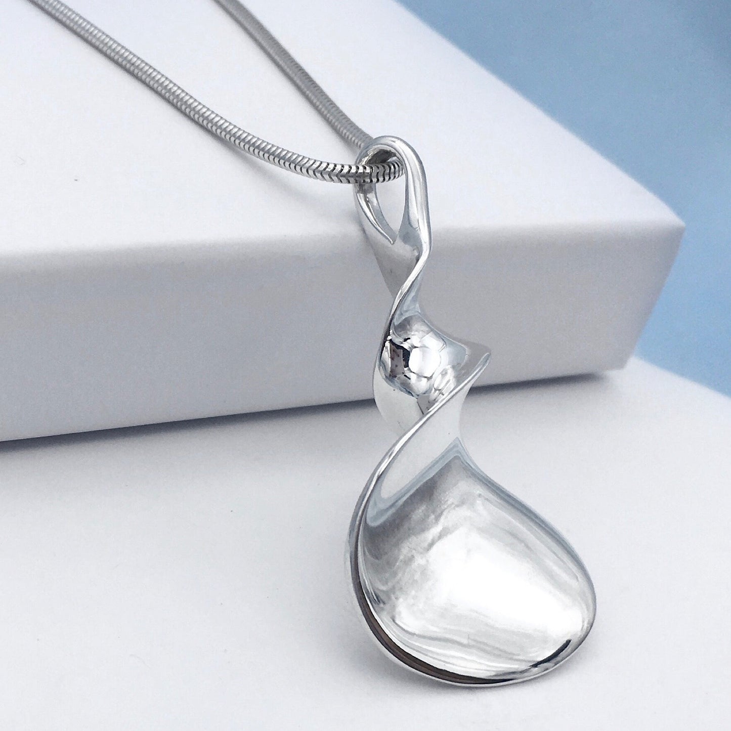 Helix Inspired Sterling Silver Handmade Pendant