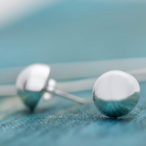 Sterling Silver Ball Stud handcrafted Earrings - Mon Bijoux - Mon Bijoux