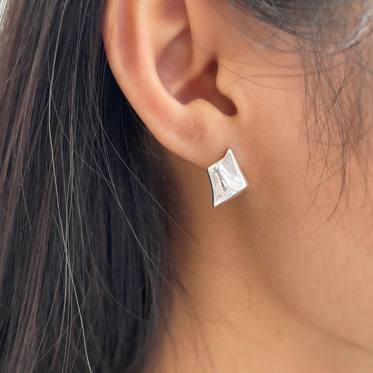 Mini Kite Sterling Silver Stud Earrings