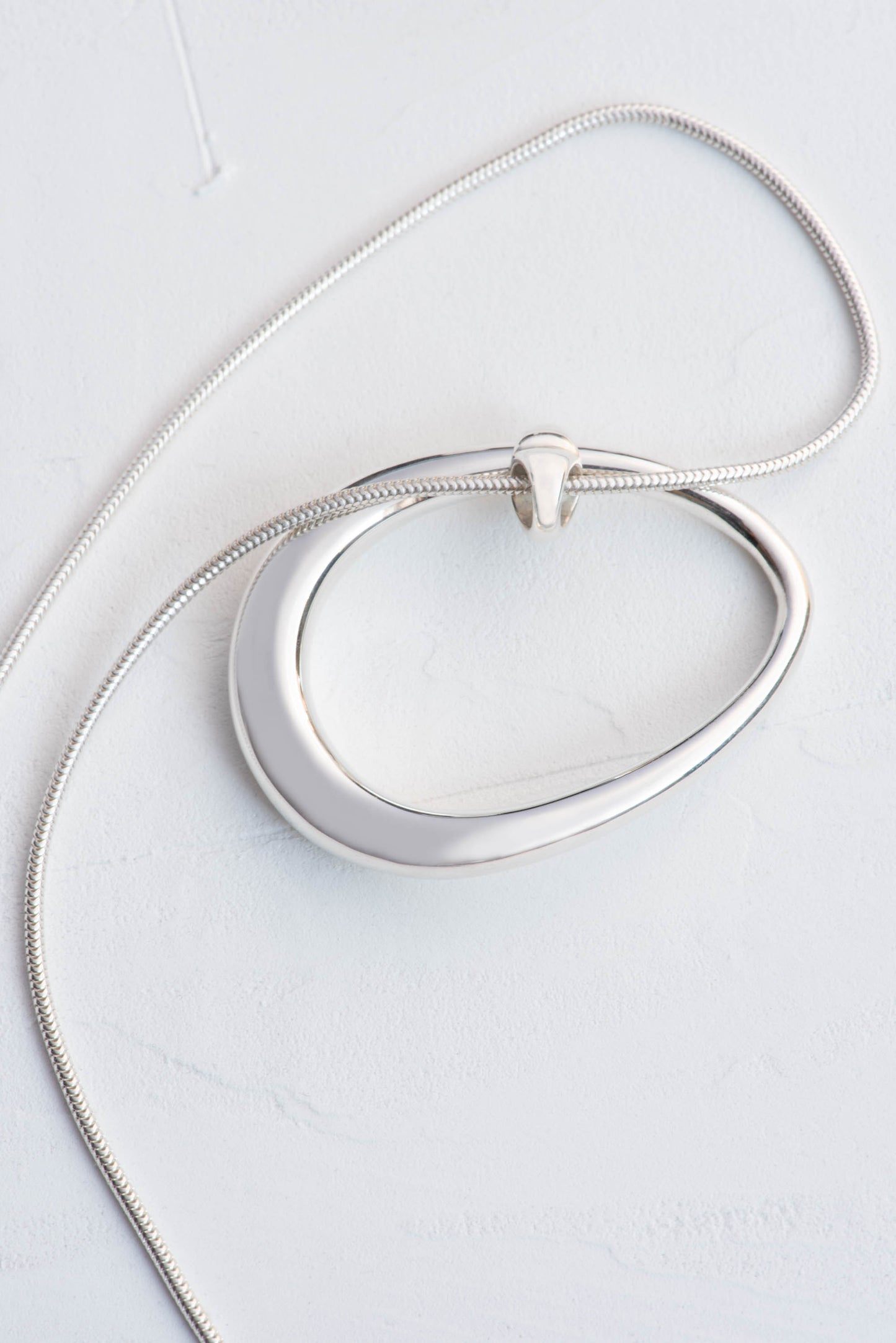 Teardrop (The Vicary) Sterling Silver Necklace, Bangle and Earrings Set