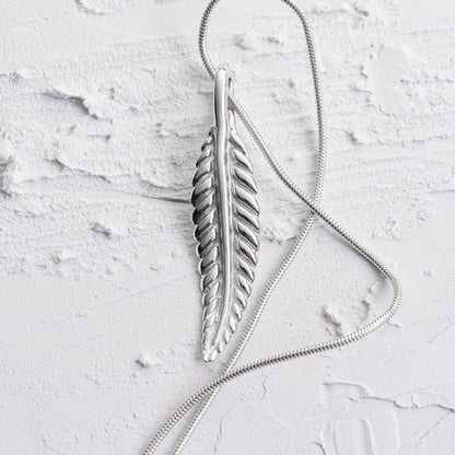 New Zealand Inspired Silver Fern Pendant