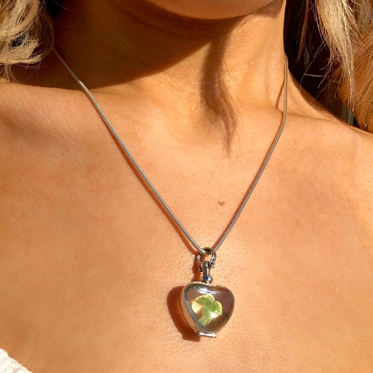 Silver Heart Locket Pendant