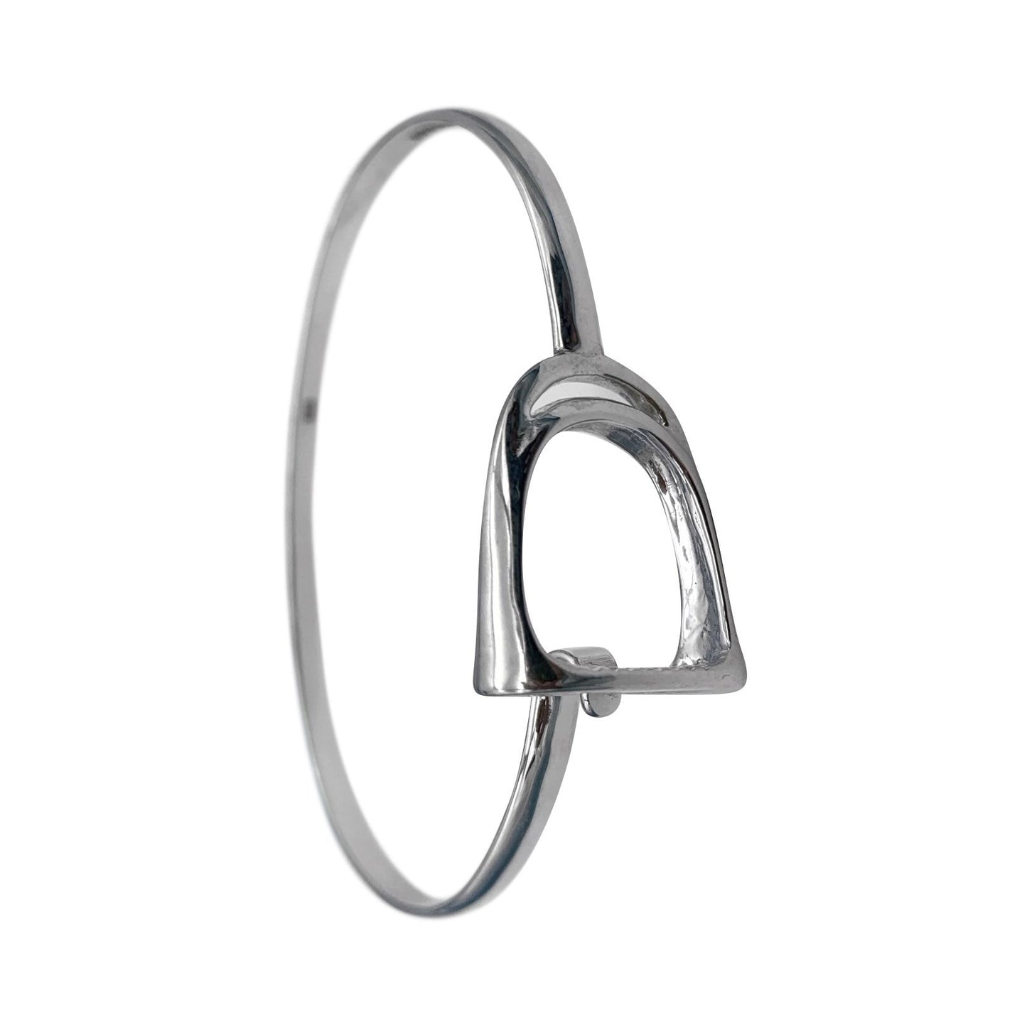 Sterling Silver Stirrup Bracelet Bangle