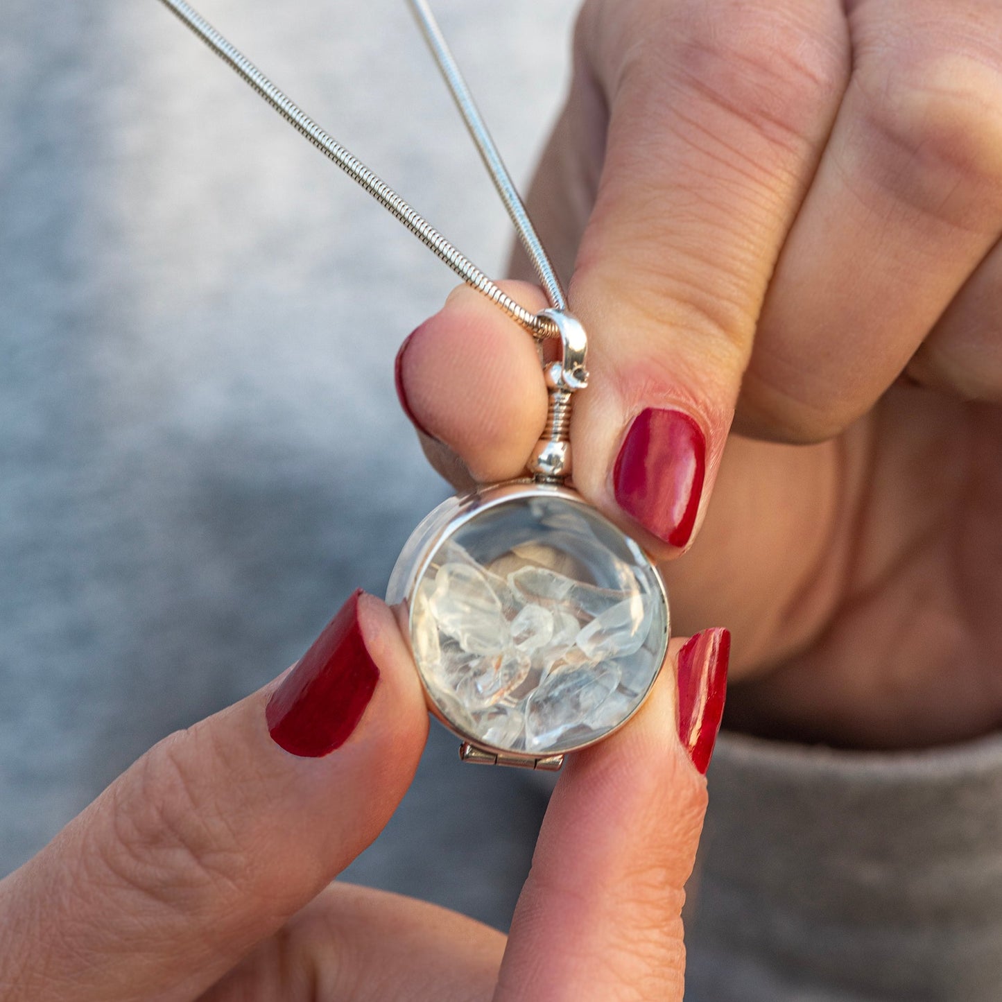 Personalised Birthstone Necklace for April