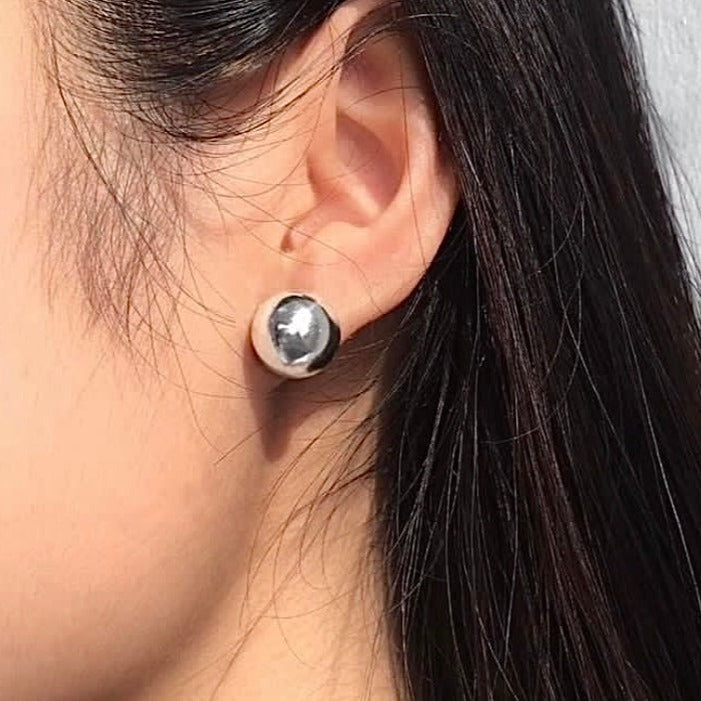 Ball Sterling Silver Stud Earrings