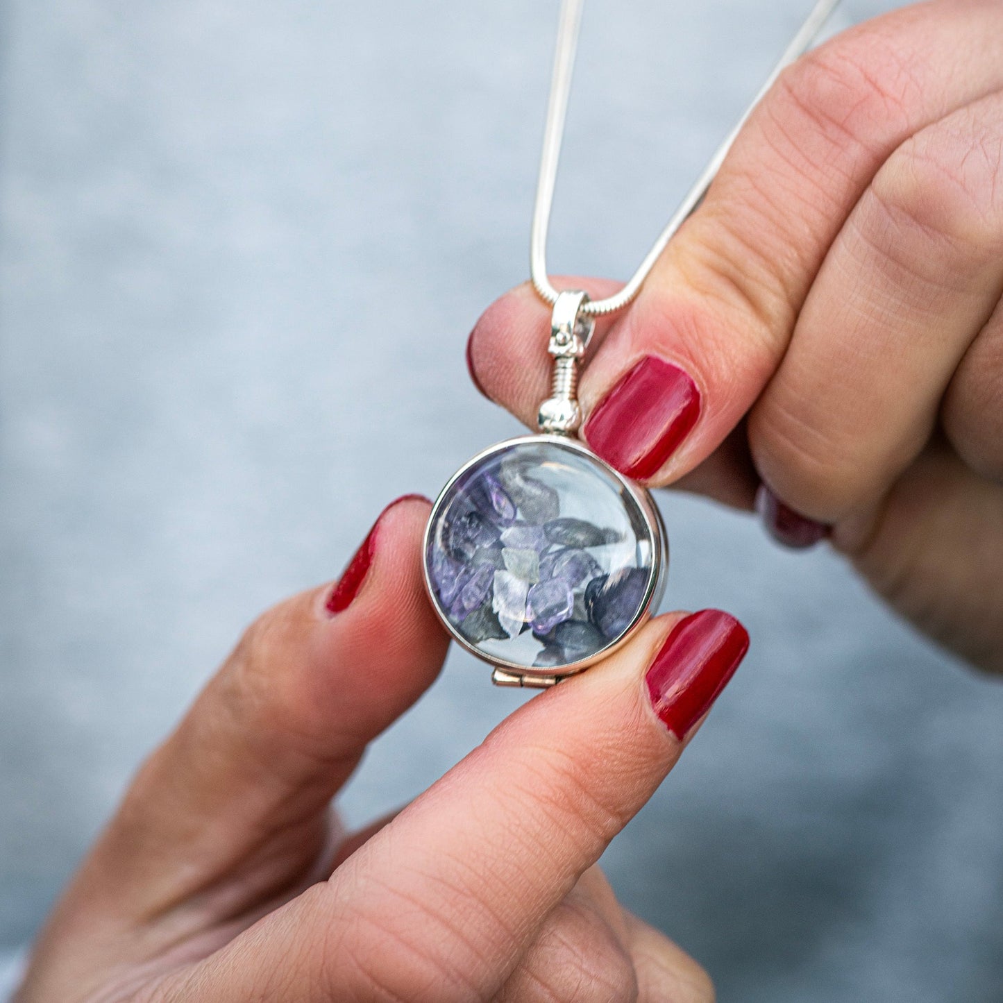 Personalised Birthstone Necklace for February