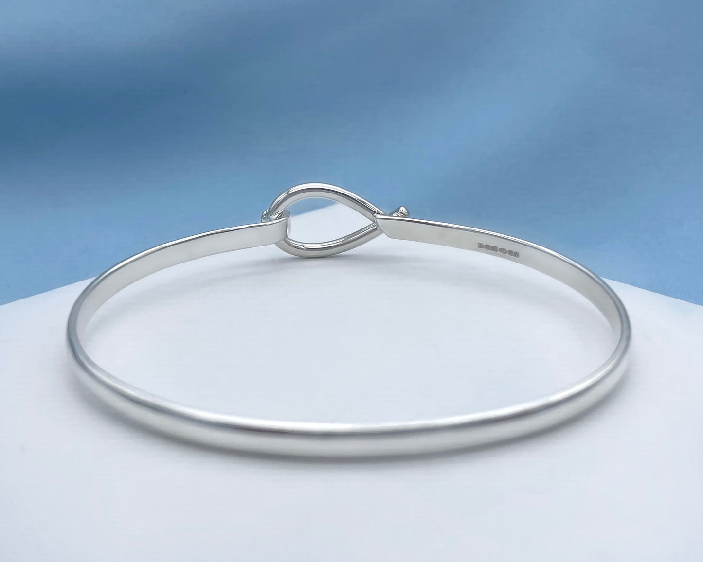 Fish Sterling Silver Mini Bangle