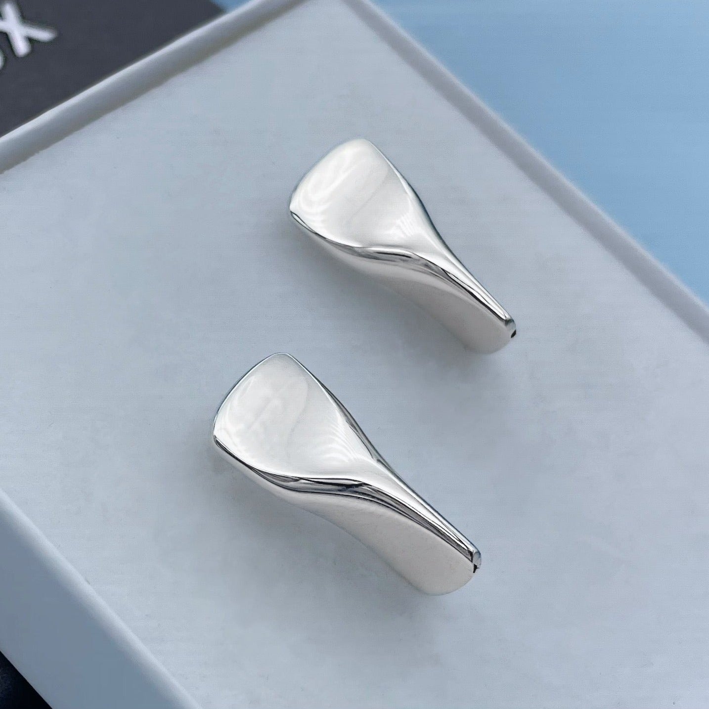 Flipper Sterling Silver Stud Earrings
