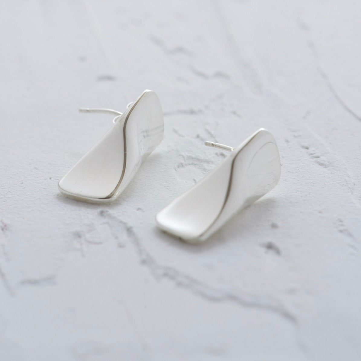 Flipper Sterling Silver Stud Earrings