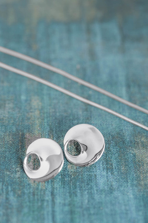 Flower Sterling Silver Necklace and Earrings Set - Mon Bijoux