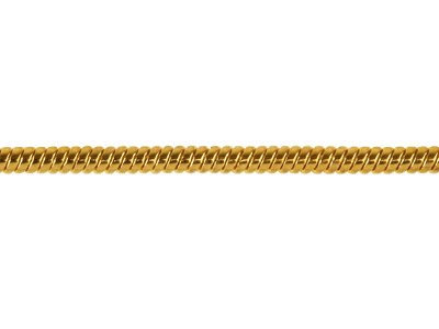 Gold Plated Snake chain 1.9mm - Length 18 inch/ 45cm