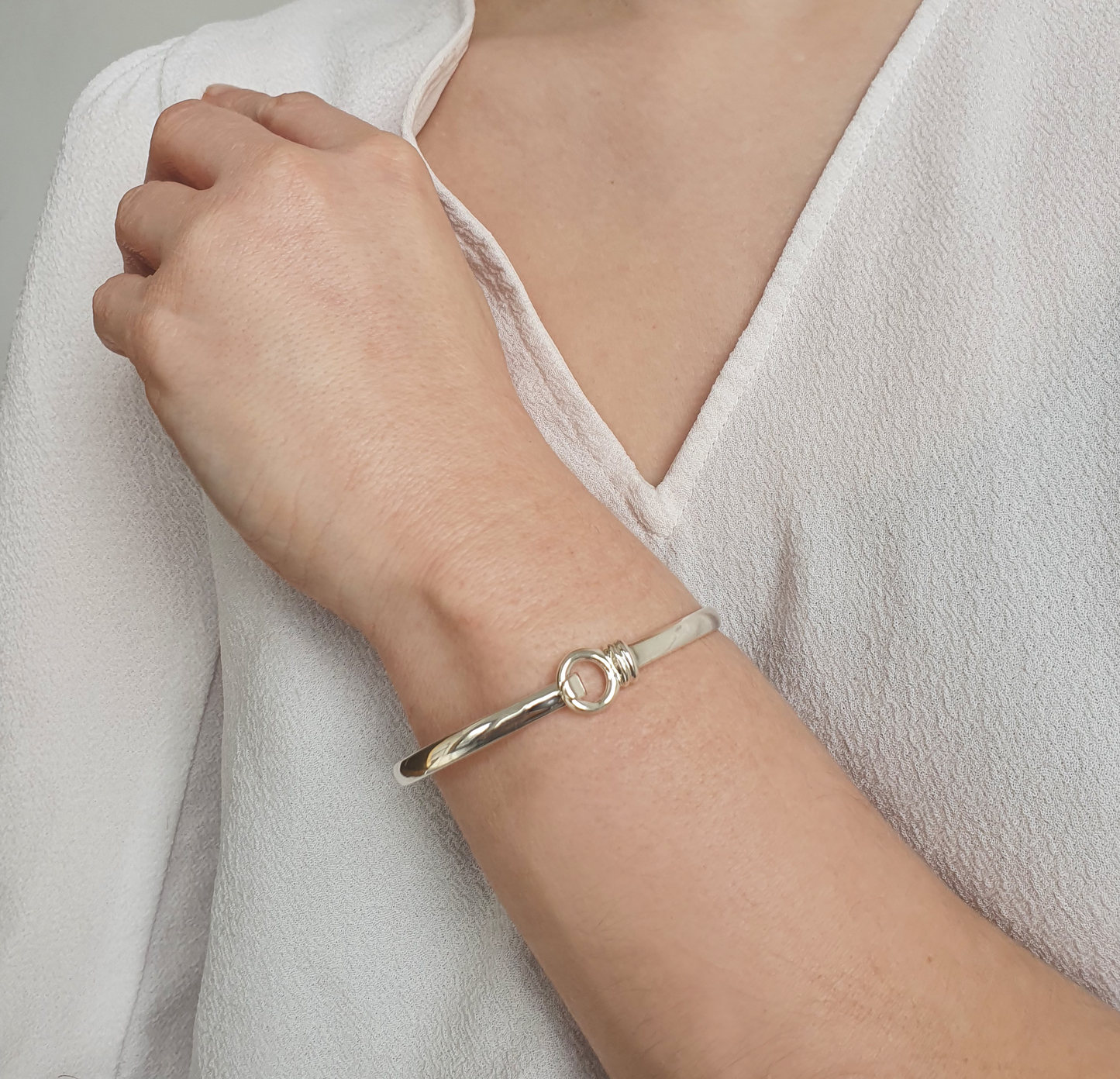 Heavy Licks Sterling Silver Standard Bangle