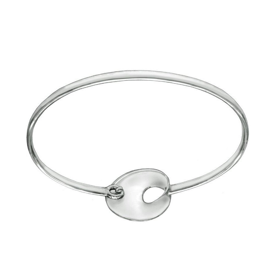 Scandinavian Style Silver Clasp Bangle Bracelet - Mon Bijoux - Mon Bijoux