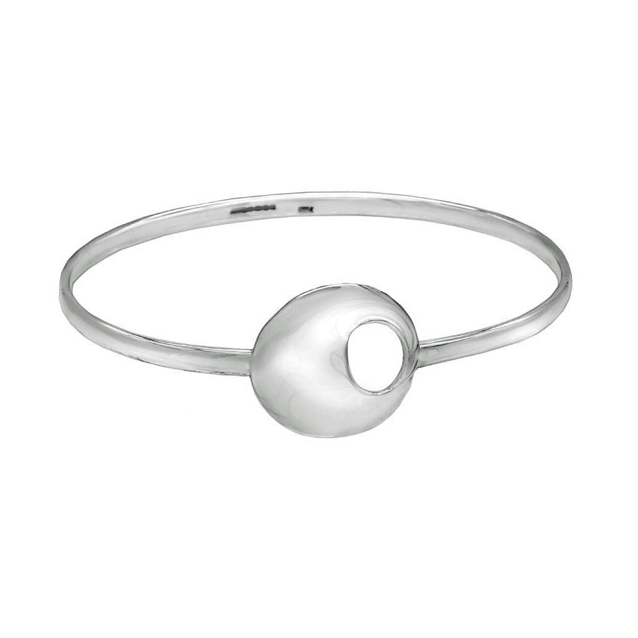 Scandinavian Style Silver Clasp Bangle Bracelet - Mon Bijoux - Mon Bijoux