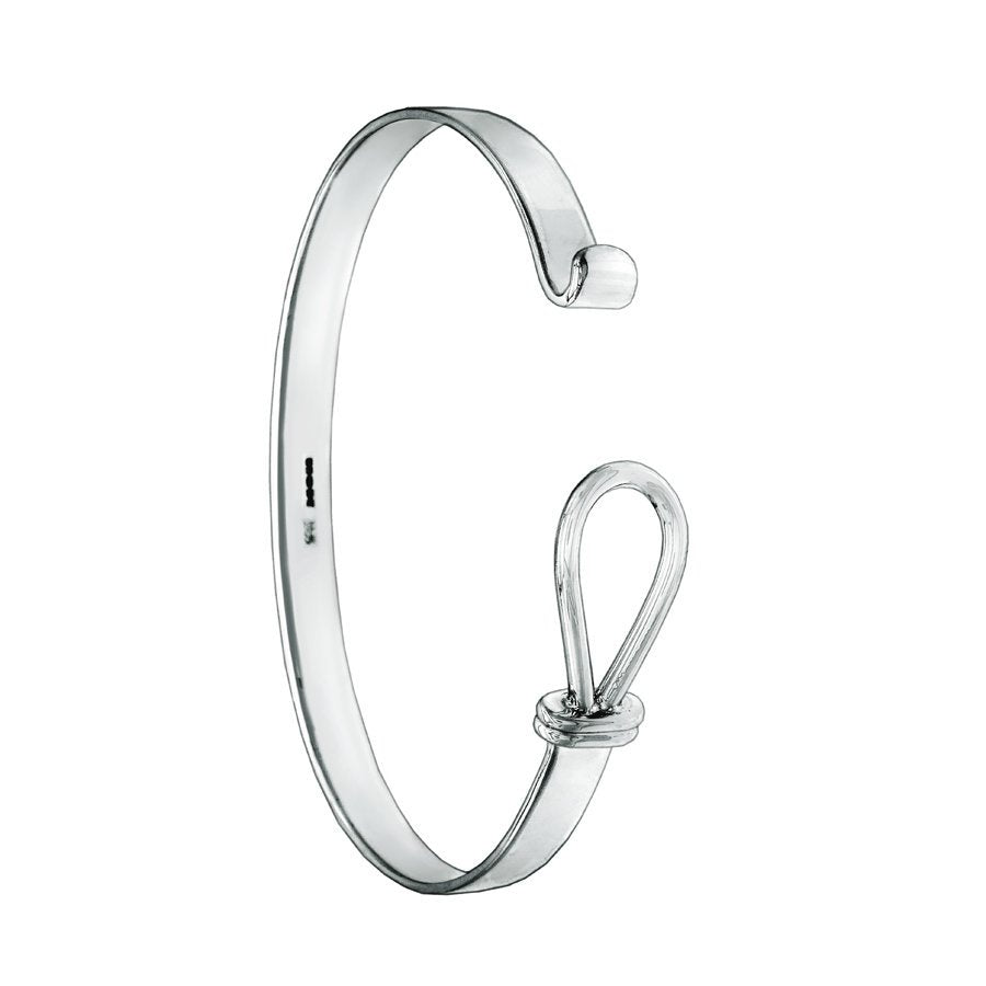 Rope Hook - Unisex Large Wrist Solid Silver Bracelet - Mon Bijoux - Mon Bijoux