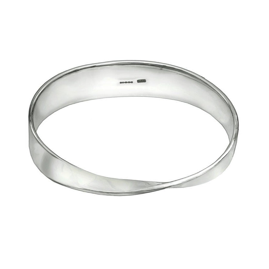 Infinity Silver Bracelet Bangle - Mon Bijoux