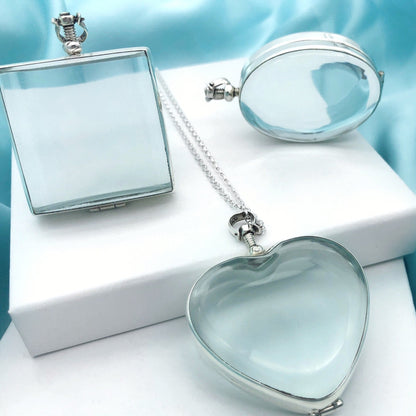 May Birthstone Necklace Glass Gemstone Personalized Birthstone Locket Jewelry Emerald Locket Necklace Jewellery Birthstone Personalised