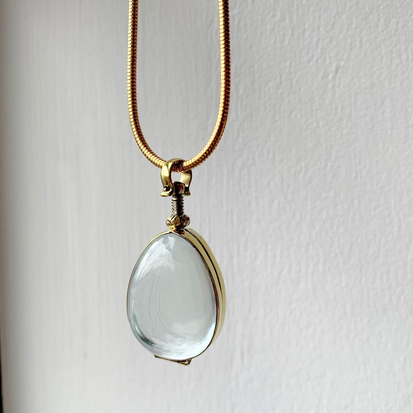 Locket Shapes - Small Lockets Mini Locket Choose a Shape Glass Locket Necklace Personalized Gold Locket Necklace Unique Gift for Loved One