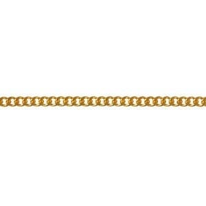 1.8mm Gold Plated Curb chain 18 inch Gold Chain for Pendant, Gold Chain Necklace, Thick Gold Chain, Gold Curb Chain, Heavy Gold Necklace