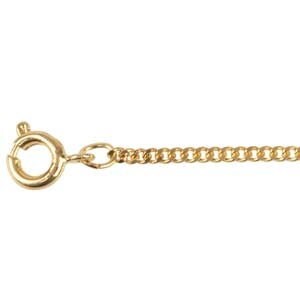 1.8mm Gold Plated Curb chain 18 inch Gold Chain for Pendant, Gold Chain Necklace, Thick Gold Chain, Gold Curb Chain, Heavy Gold Necklace