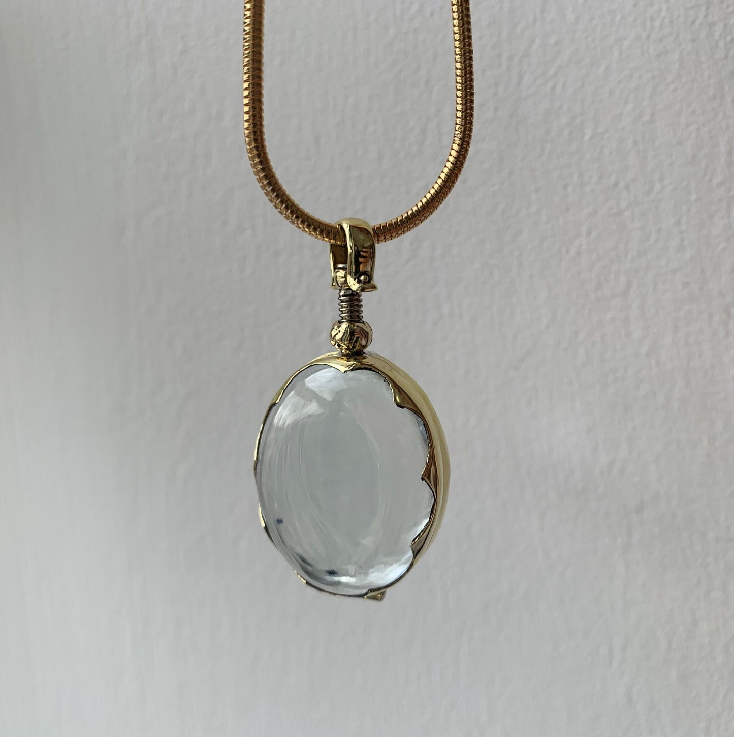 Locket Shapes - Small Lockets Mini Locket Choose a Shape Glass Locket Necklace Personalized Gold Locket Necklace Unique Gift for Loved One