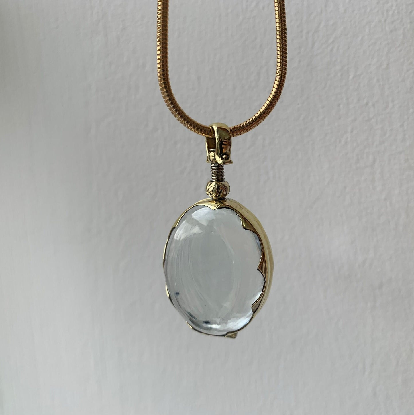 Large budget gold locket necklaces to hold crystals Gemstone Necklace Cheap Birthstone Necklace Choose your Chain, gold locket, gift for her
