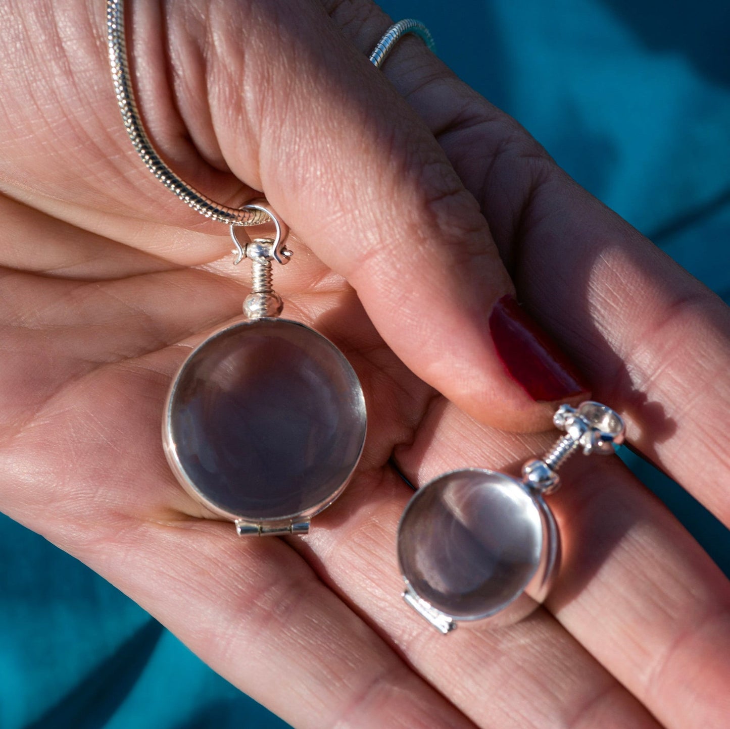 Locket Shapes - Small Lockets Mini Locket Choose a Shape Glass Locket Necklace Personalized Gold Locket Necklace Unique Gift for Loved One