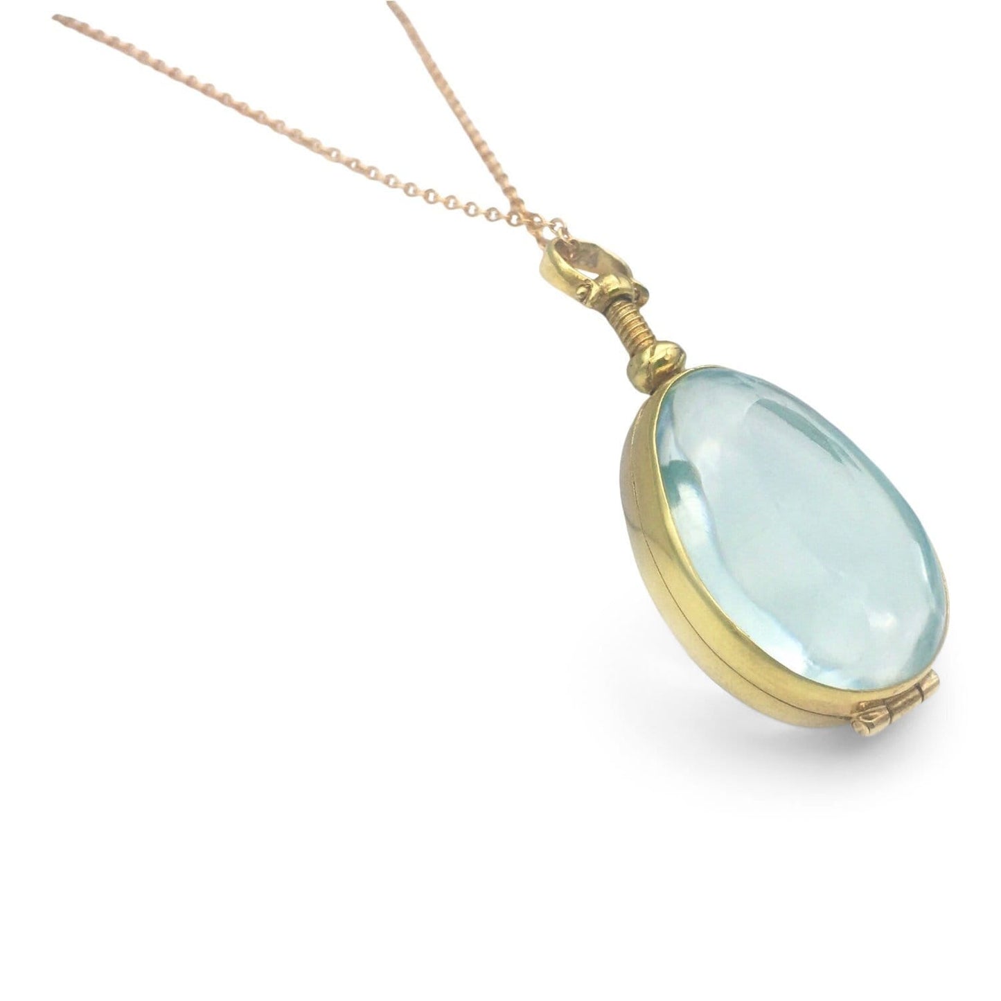 Teardrop Locket in 18 Ct Gold Vermeil