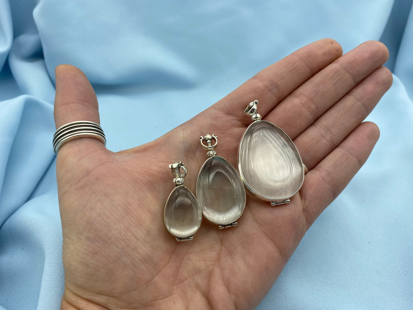 Teardrop Locket in 18 Ct Gold Vermeil