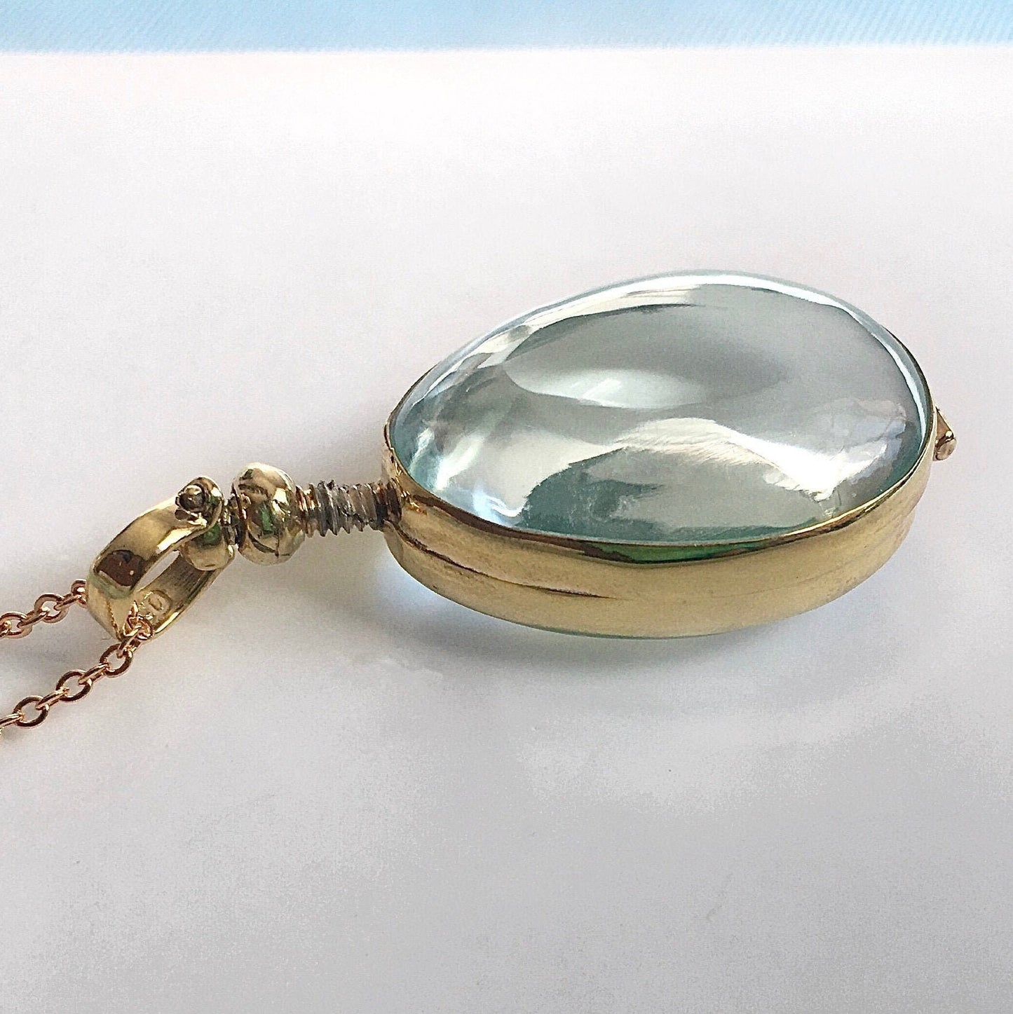 18 Ct Gold Vermeil Fillable Gold Locket