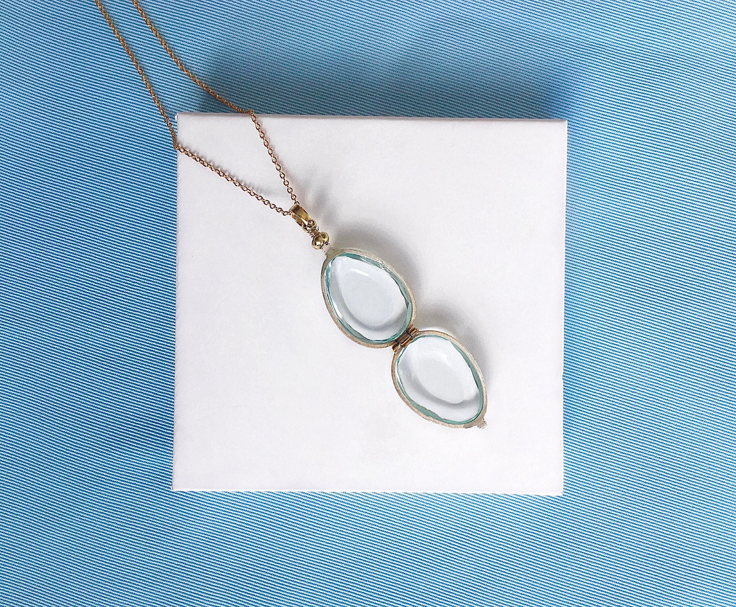 Teardrop Locket in 18 Ct Gold Vermeil