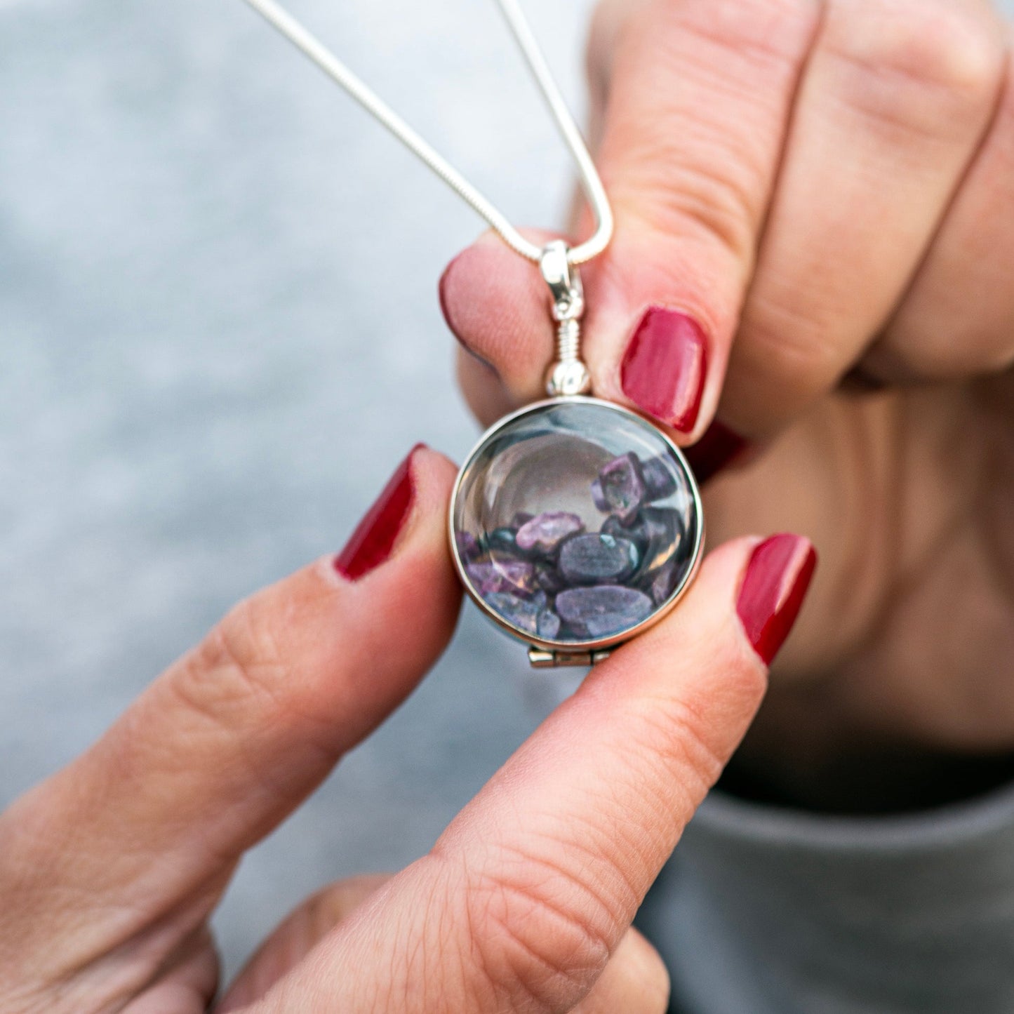 Personalised Birthstone Necklace for July