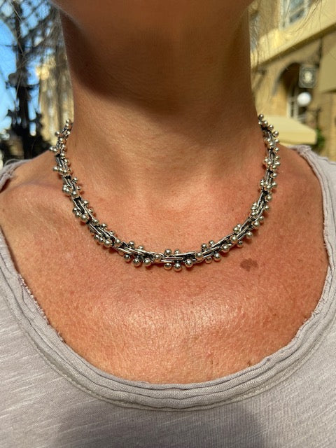 Jewellery Set - Peppercorn Necklace, Bracelet and Earrings