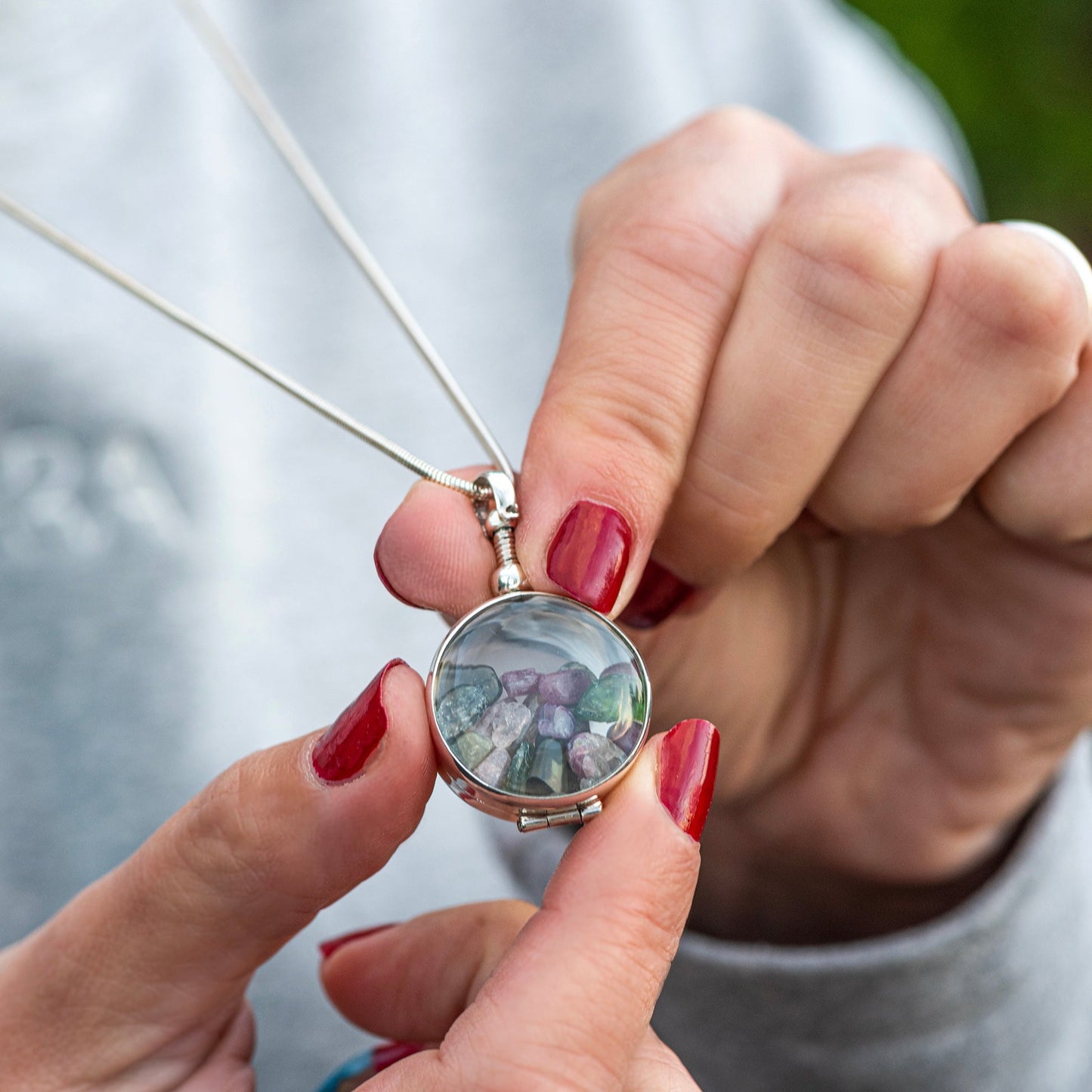 Personalised Birthstone Necklace for October