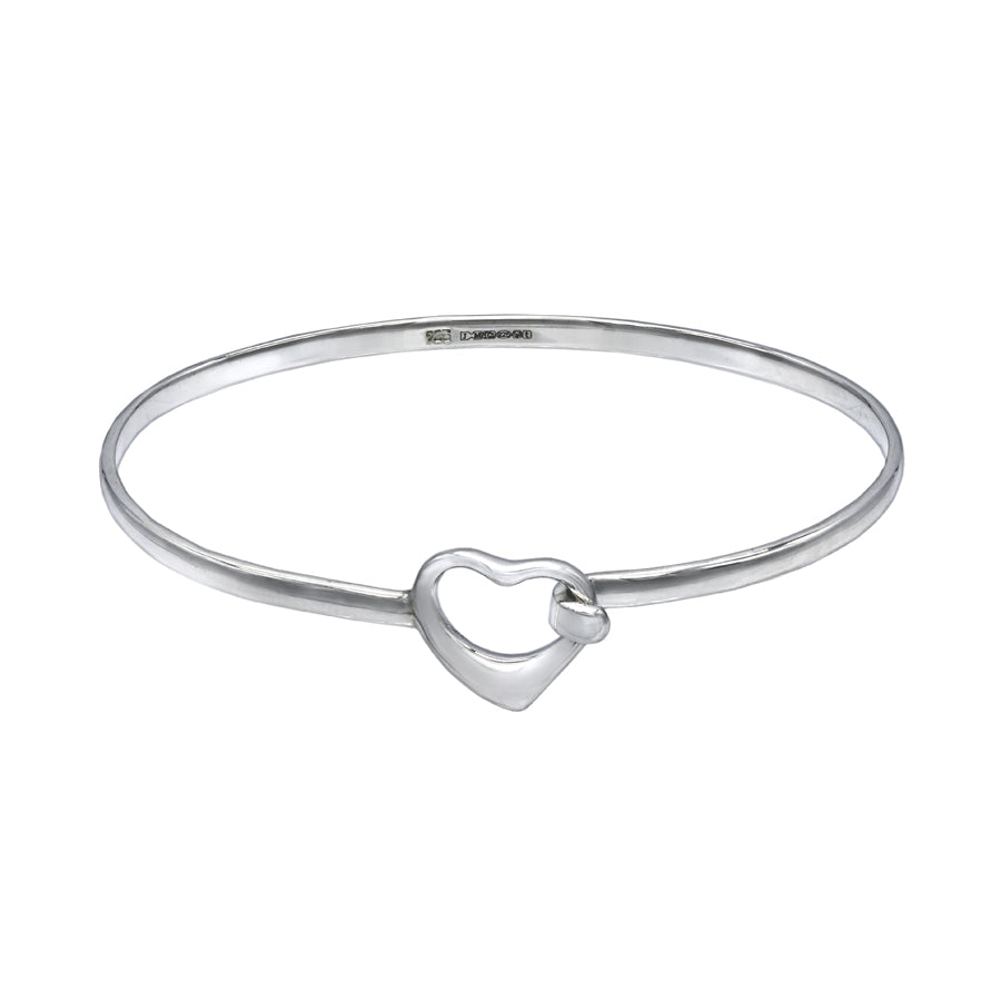 Open Heart Bracelet Bangle -Small - Mon Bijoux