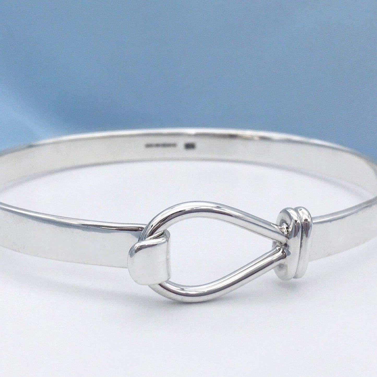 Rope Hook Sterling Silver Bangle