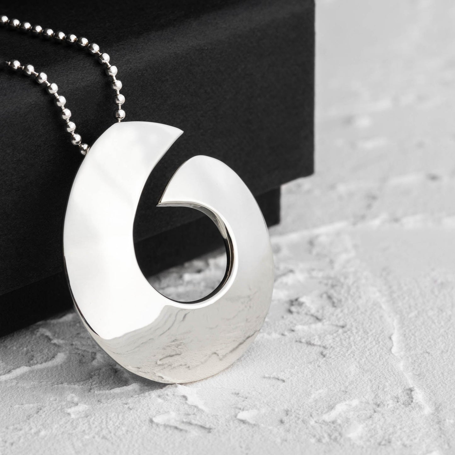 Curvy Six Sterling Silver Pendant