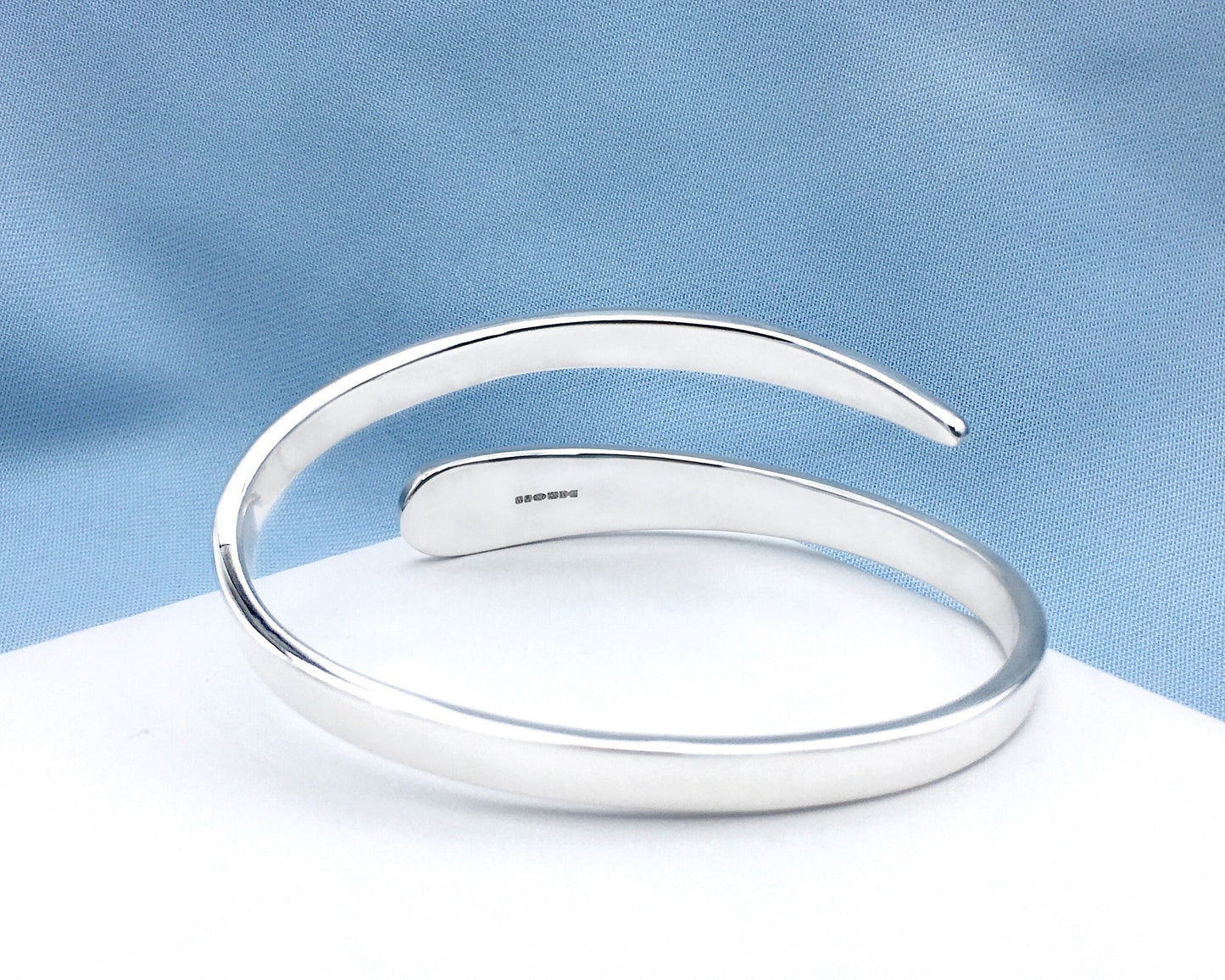 Snake Silver Bangle Bracelet