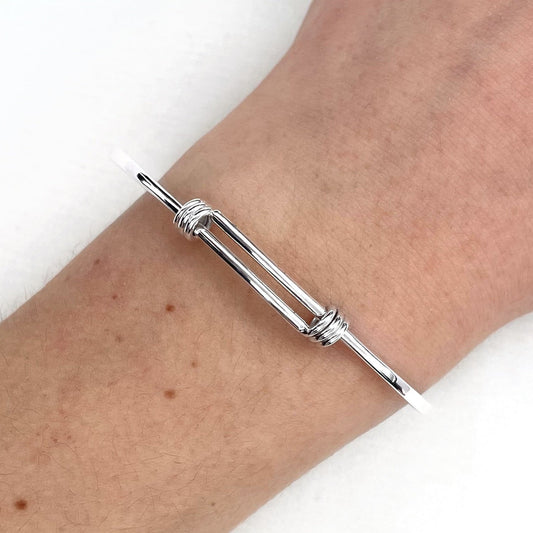 Springback Sterling Silver Bangle- Petite Wrist