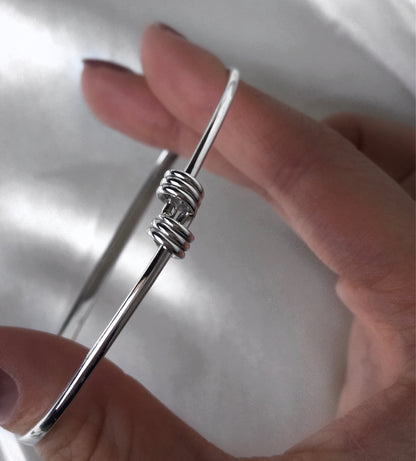 Mini Springback Silver Christening Style Tiny Bracelet