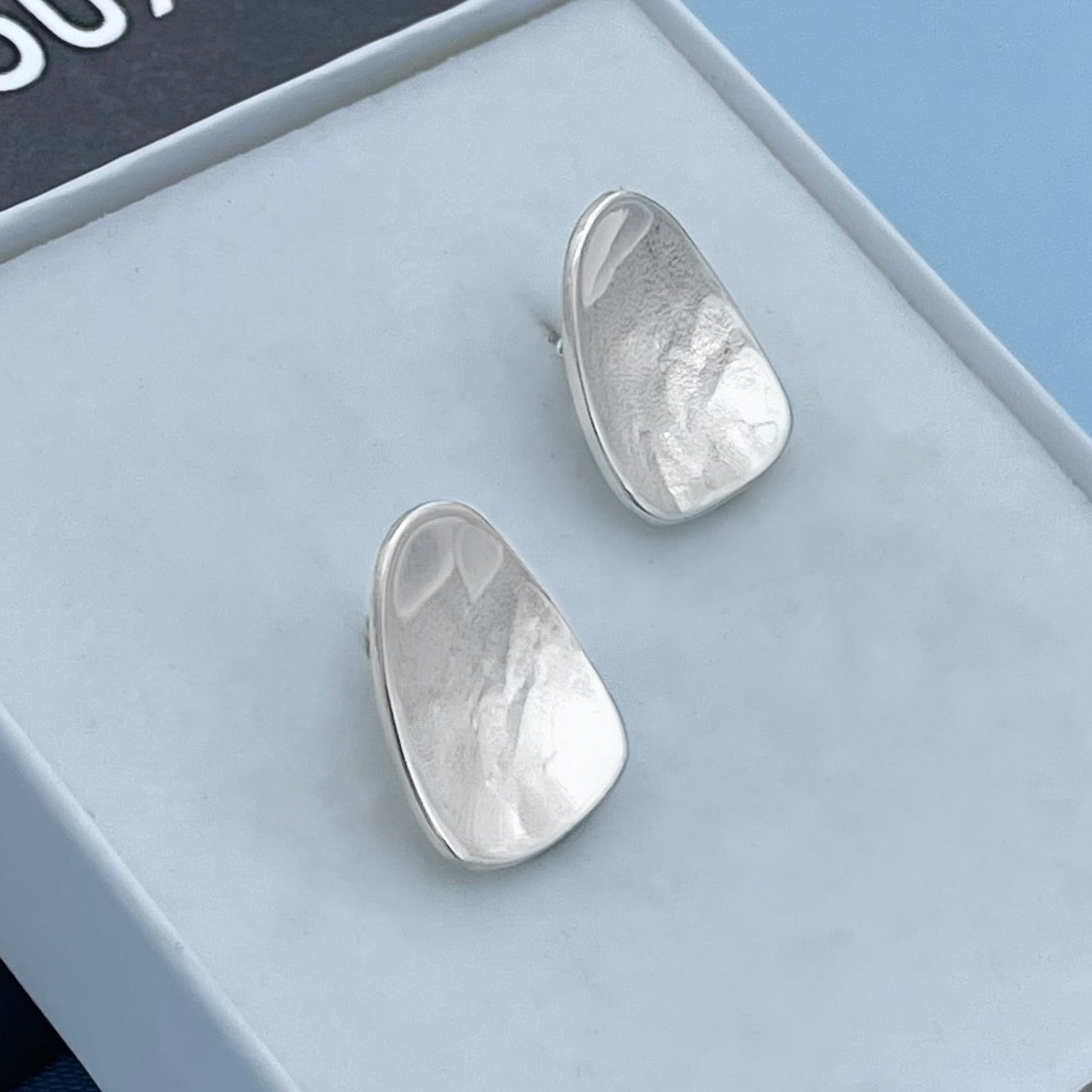 Tooth Sterling Silver Stud Earrings