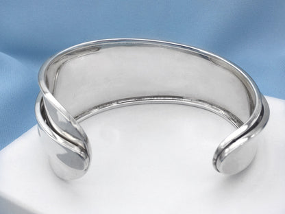 Triple Stripe Silver Cuff Bracelet