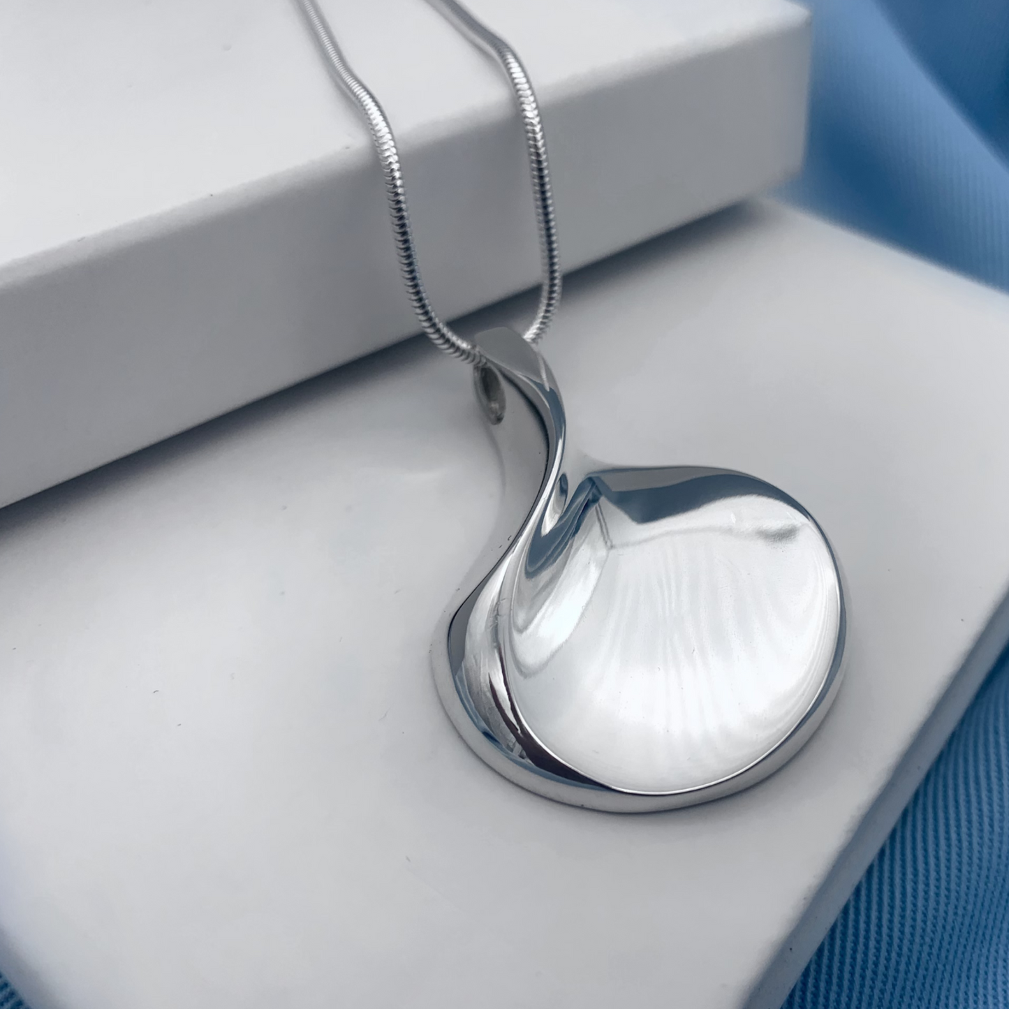 Vase Danish Style Sterling Silver Pendant